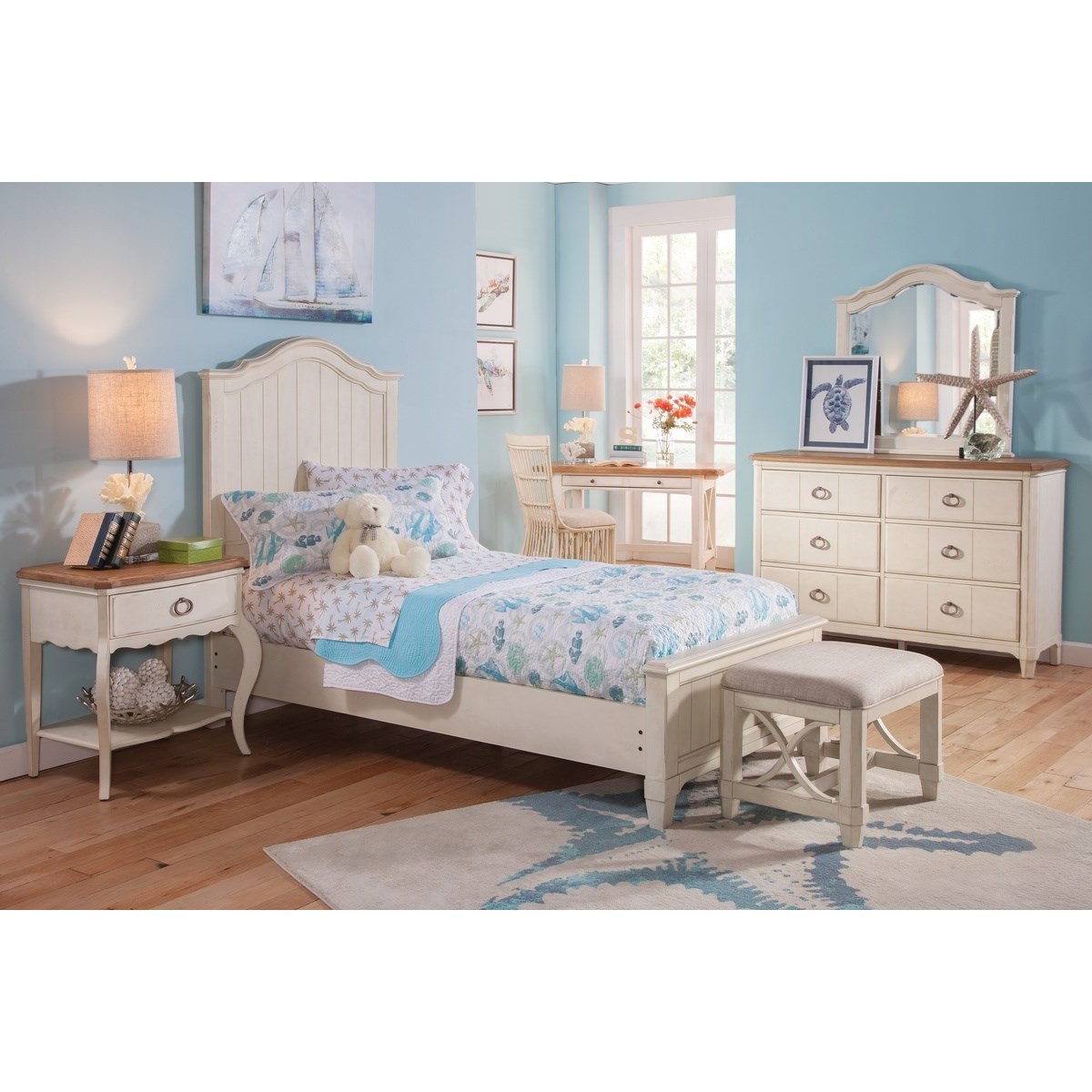 Panama Jack by Palmetto Home Millbrook 112 T Bedroom Group 2 Twin